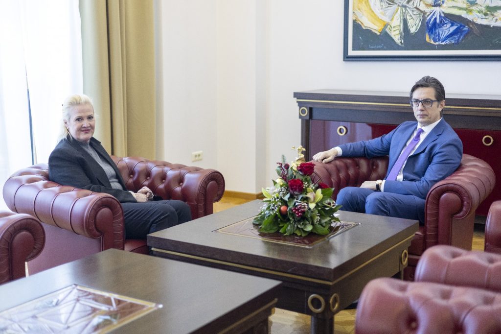 President Pendarovski Meets US Ambassador Aggeler