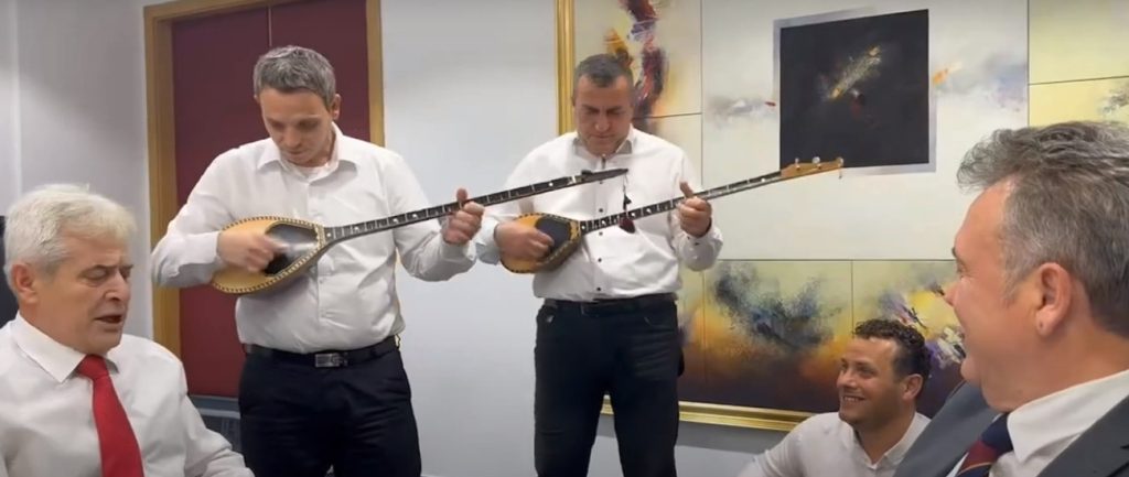 Grubi Publishes Video of Ahmeti’s Birthday Party at Political System Ministry