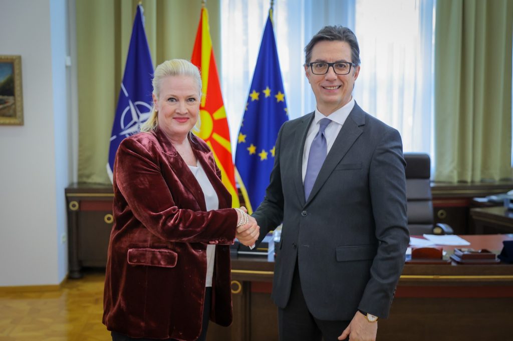 President Pendarovski and US Ambassador Aggeler Hold Meeting