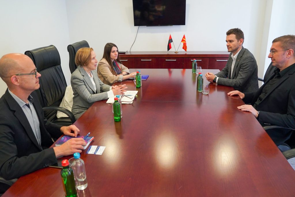 VMRO-DPMNE Leader Mickoski and EOM Head Stirk Hold Meeting