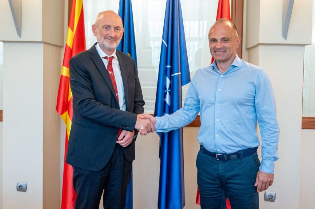 SDSM Leader Filipce Meets EU Ambassador Geer