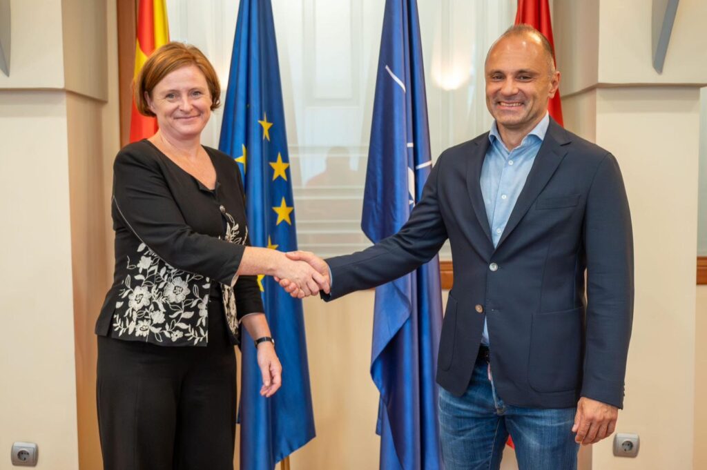 SDSM Leader Filipce Meets German Ambassador Drexler