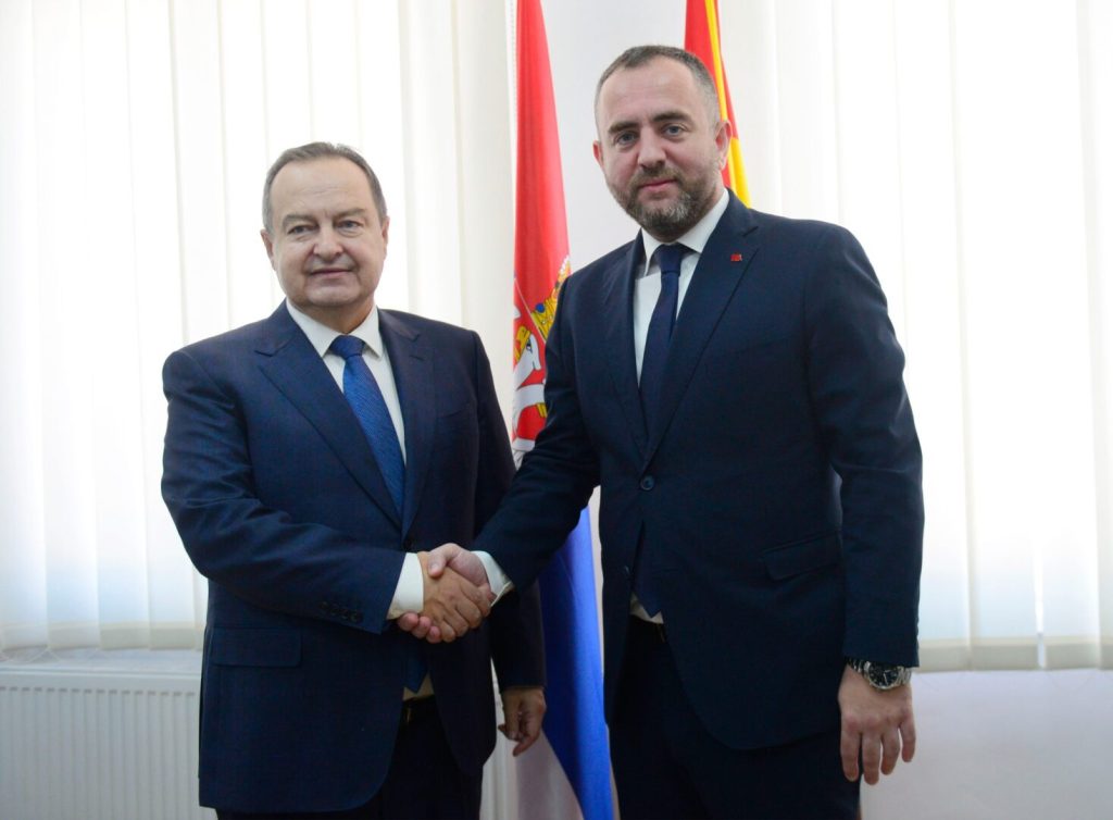 Interior Minister Toskovski Meets Counterpart Dacic in Kumanovo