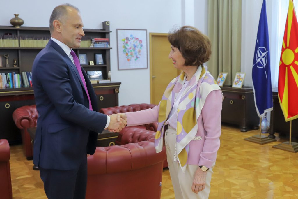SDSM Leader Filipce Meets President Siljanovska Davkova