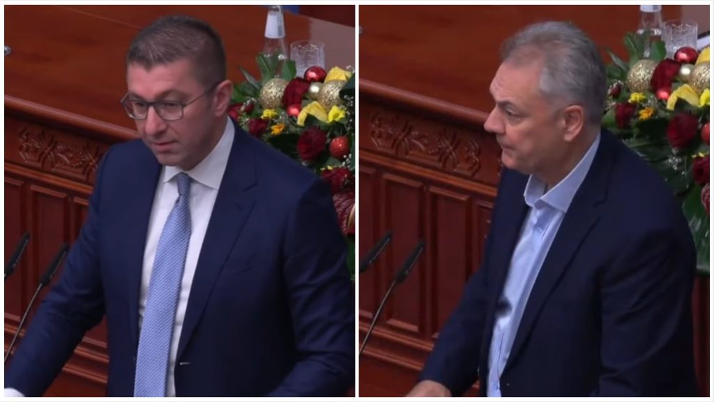 Q&A Session of Parliament: Mickoski again Alleges Previous Cabinet Misused Security Services to Follow Him