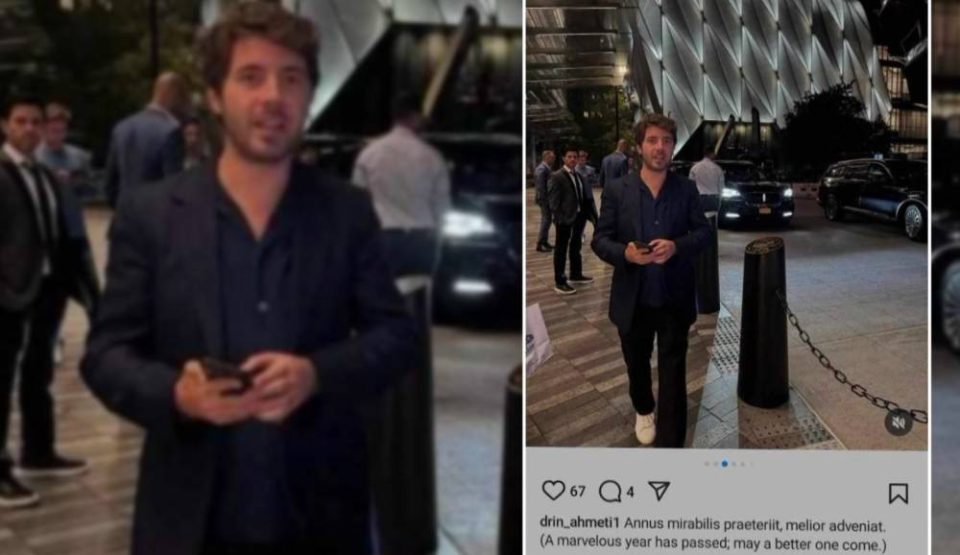 Telma: Drin Ahmeti Posted Photos of Him in US from 24 December to 3 January