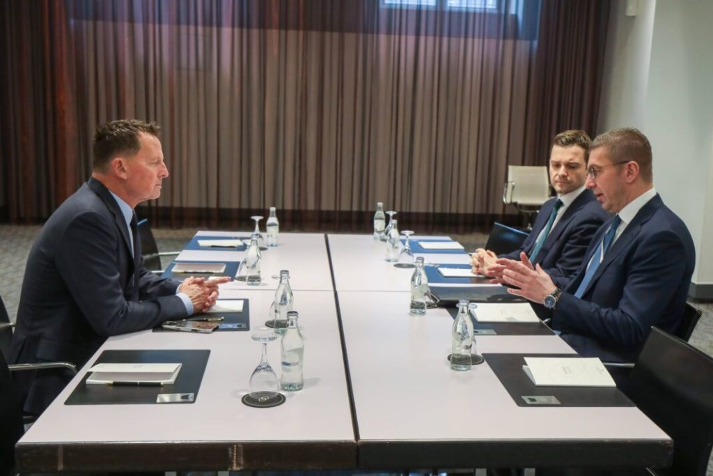 PM Mickoski Meets Trump Envoy Grenell and Dutch Counterpart in Munich