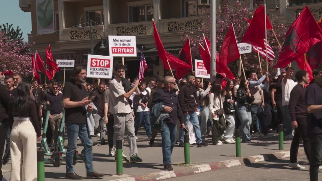 Ethnic Albanian Students Stage Protest over Bar Exam in Mother Tongue Issue