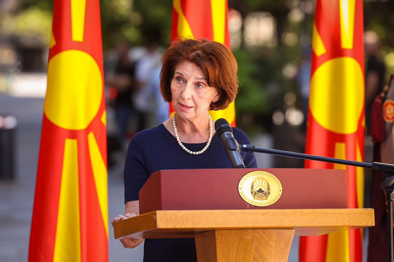 August 2: President Siljanovska Davkova Delivers Speech at Event in Skopje
